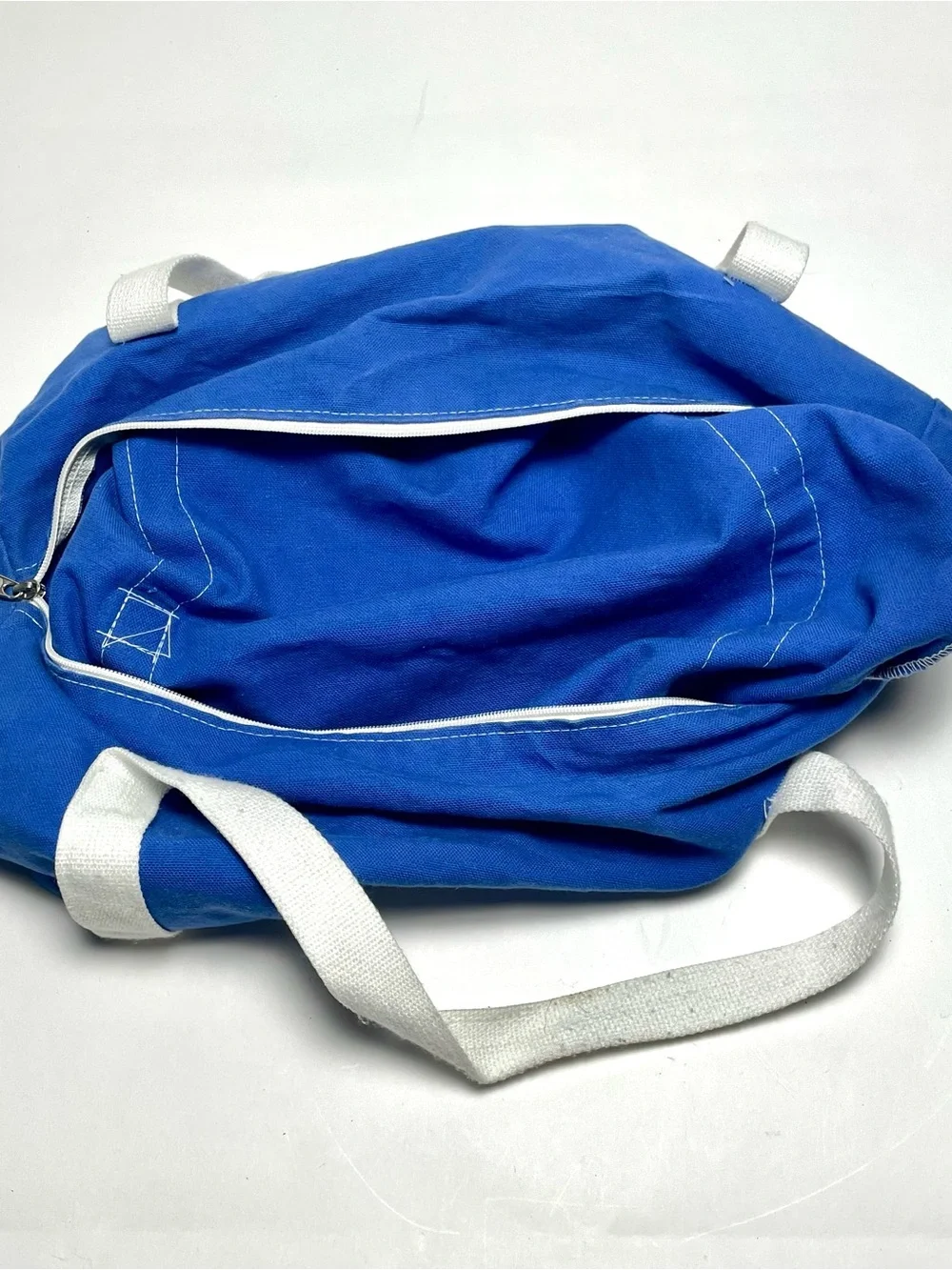 Rare Vintage 80s Pontiac Fiero Promo Canvas Duffel Bag Blue Pegasus Logo